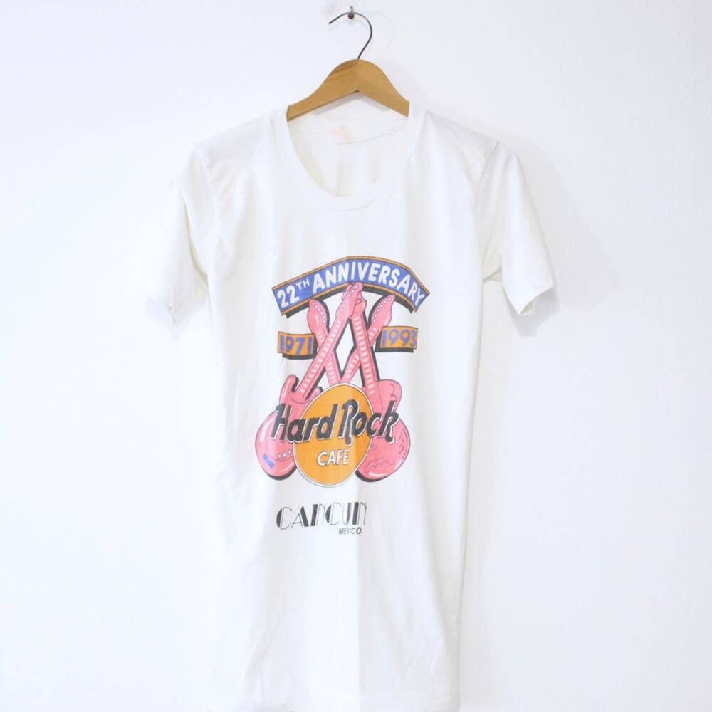 Vintage Hard Rock Cafe Cancun Mexico Anniversary T Shirt Large